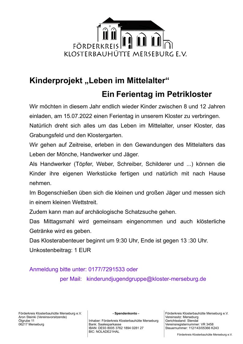 Ferientag 2022 Flyer